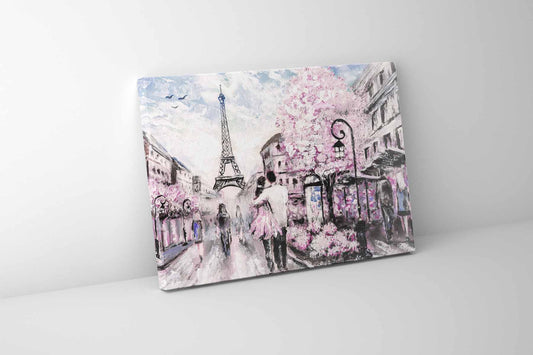 Pretty Pink Paris - Leinwandbild - Wandkunst