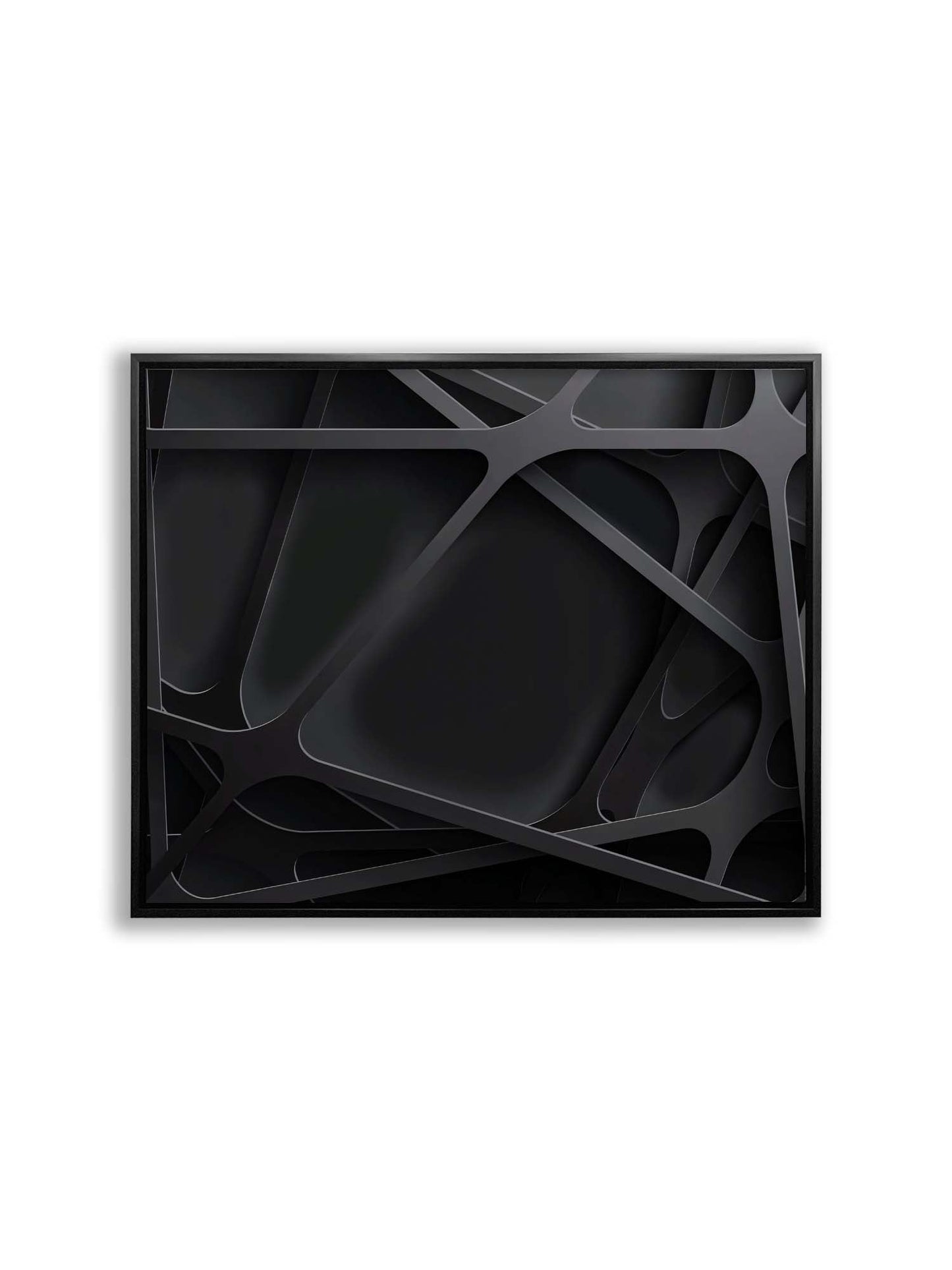 Wall Art-3 D Black-Canvas Printed-Artwork