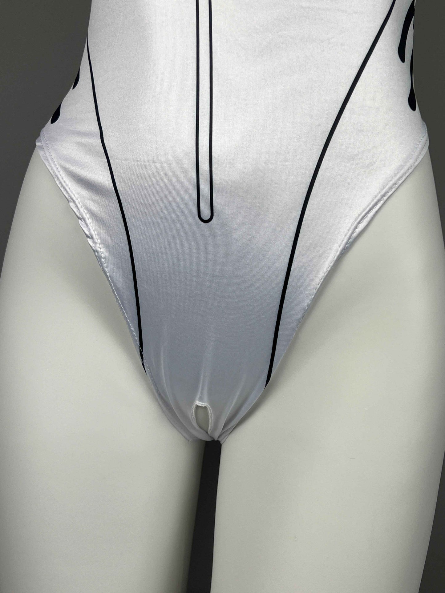 Crotchless Anime Style Cosplay Bodysuit Lingerie Costume