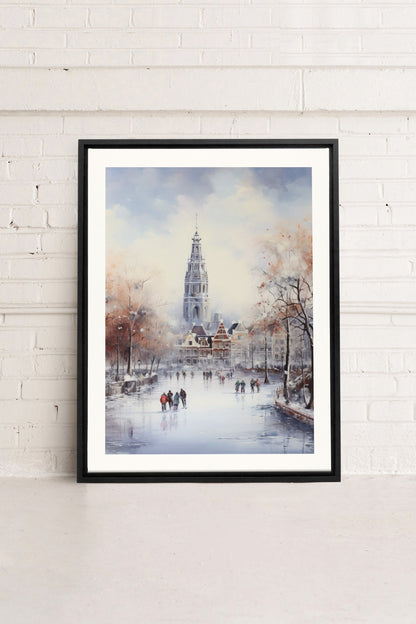 Azure Rink, Oeuvre sur toile étirée