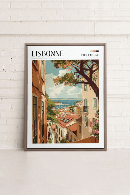 Lisbonne, Oeuvre sur toile étirée