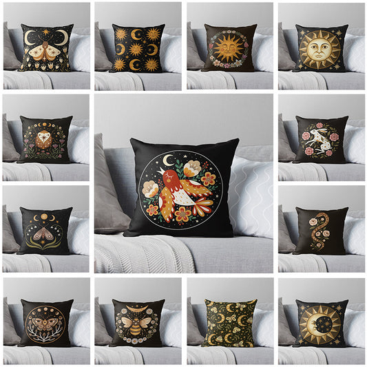 Modern Linen Pillow Cover – Minimalist Geometric Cushion Case for Home Décor