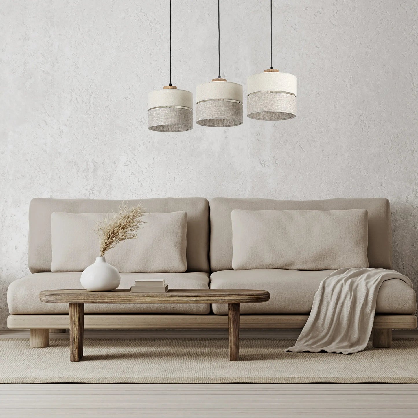 Eco Scandinavian 3-Light Pendant for Kitchen Island & Dining Table - AURABAGS SHOP