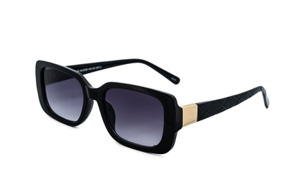 Odette – Quilted Rectangular Polarized Sunglasses | Bolero Eyewear