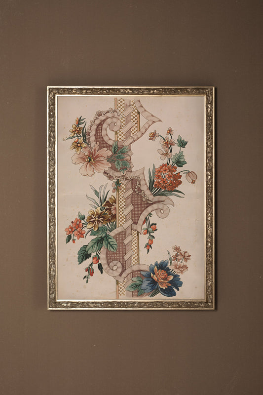 SYMPHONIE BOTANIQUE, CADRE VINTAGE ARGENT