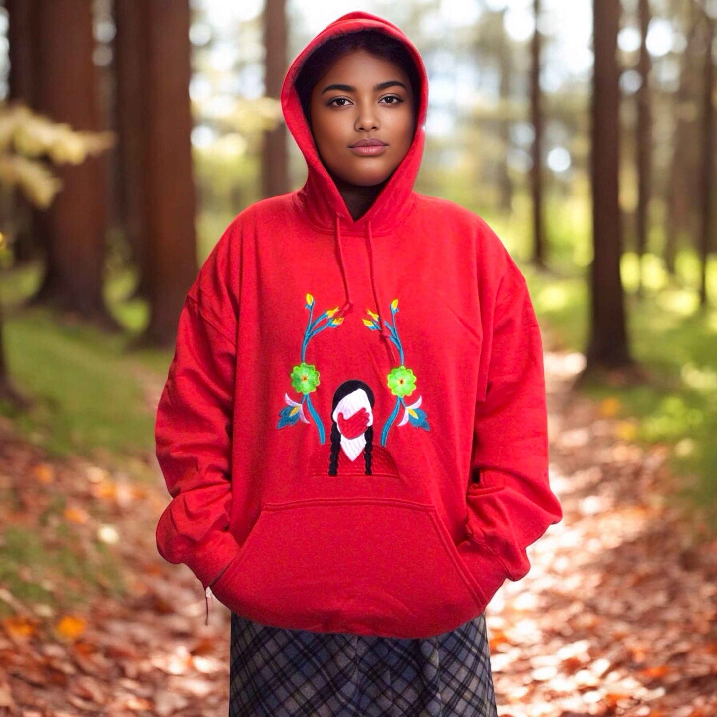 Embroidered hoodies (No more Stolen Sister)