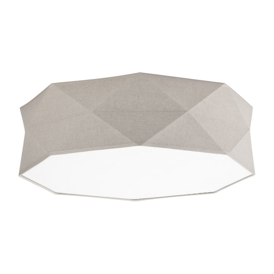 KANTOOR Beige Linen Flush Mount Light - AURABAGS SHOP