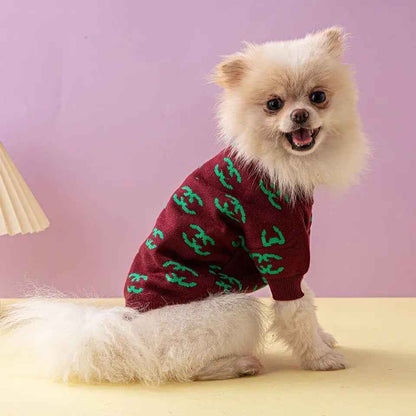 Coco Chewnel Classic Dog Sweater | Cozy Everyday Dog Clothing