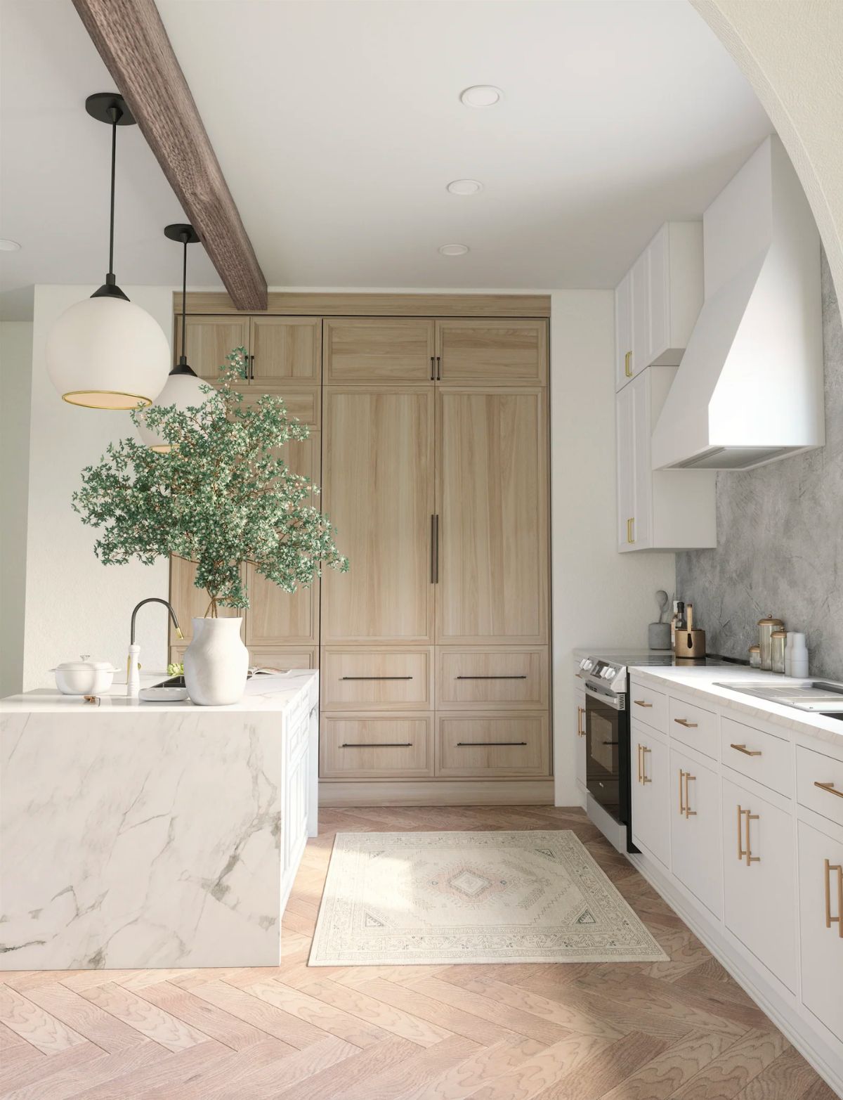 Teppich Charna Natur Beige