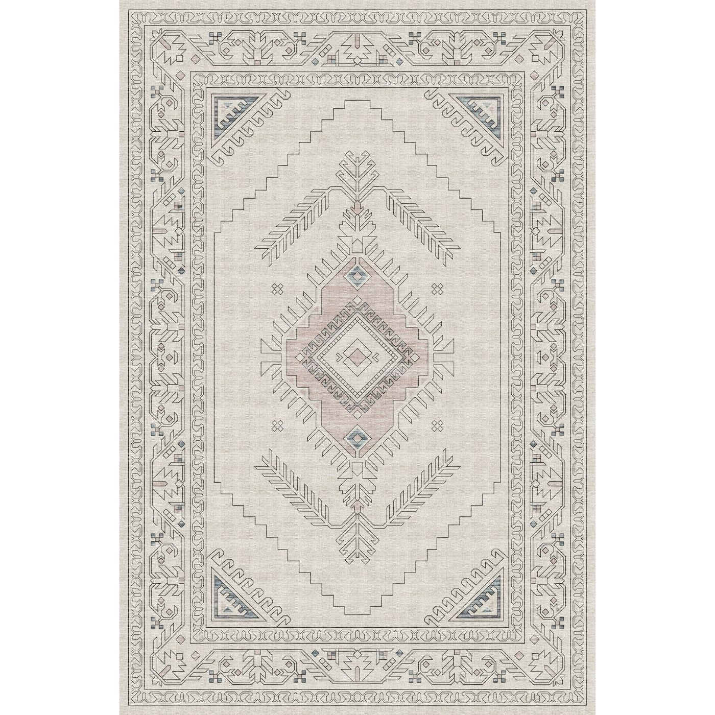 Teppich Charna Natur Beige