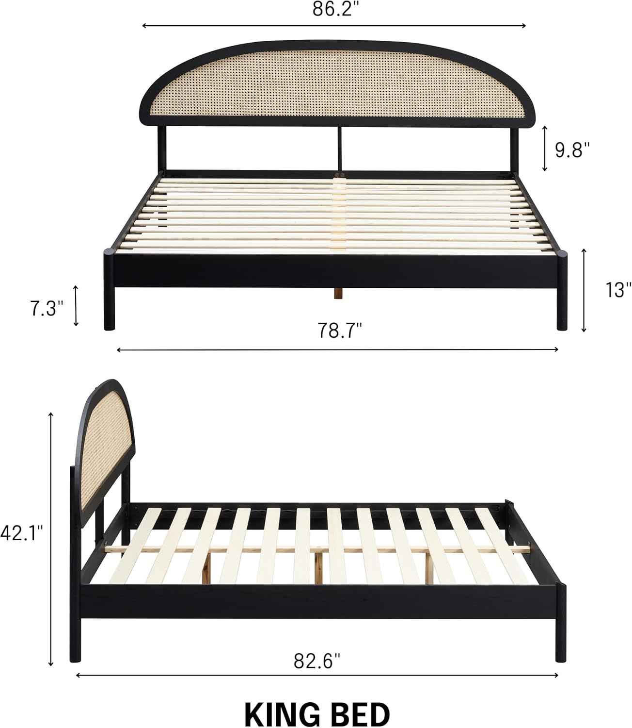 Gem Wooden Bed Frame
