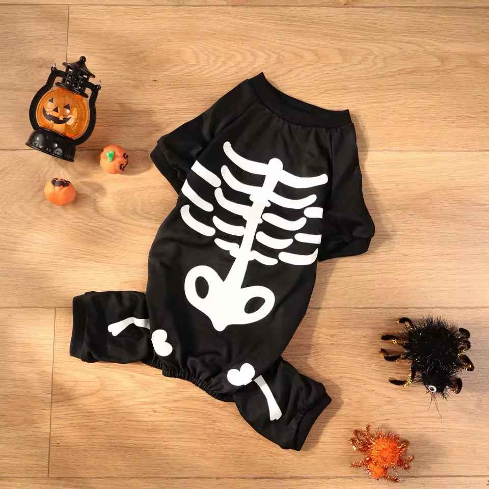 Skull Dog Halloween Onesie | Dog Costume Onesie