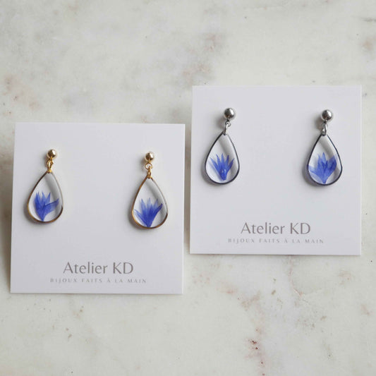 Boucles d'oreilles Blu - goutte (médium)