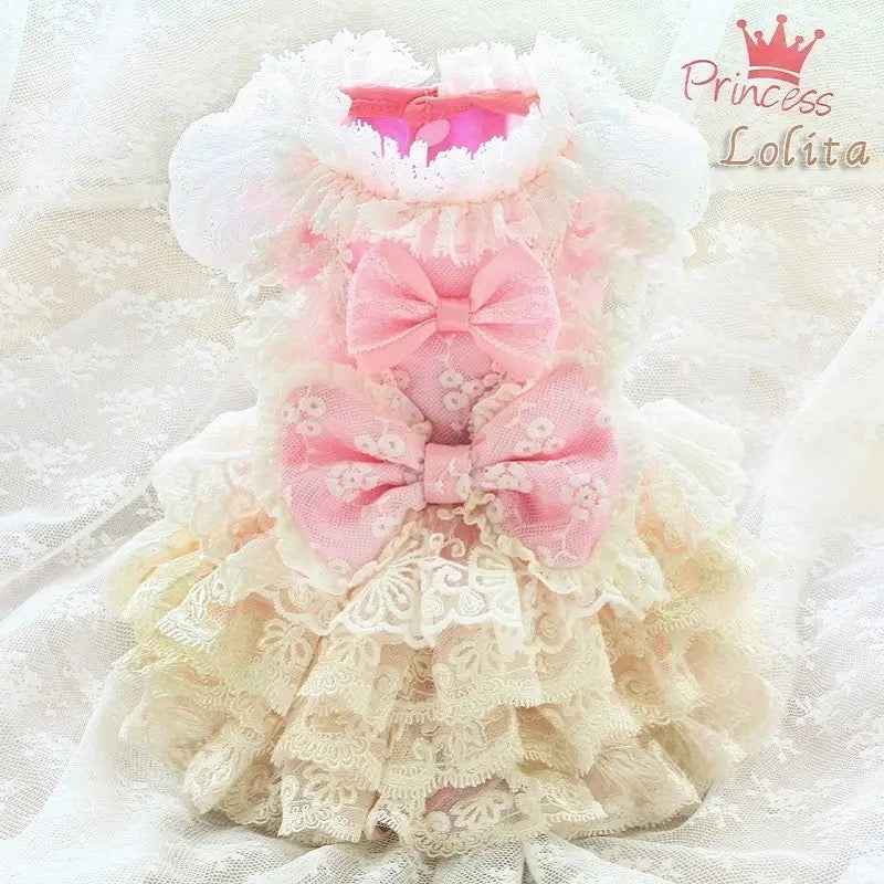 Princess Lolita Dog Dress | Frilly Occasion Dog Dress