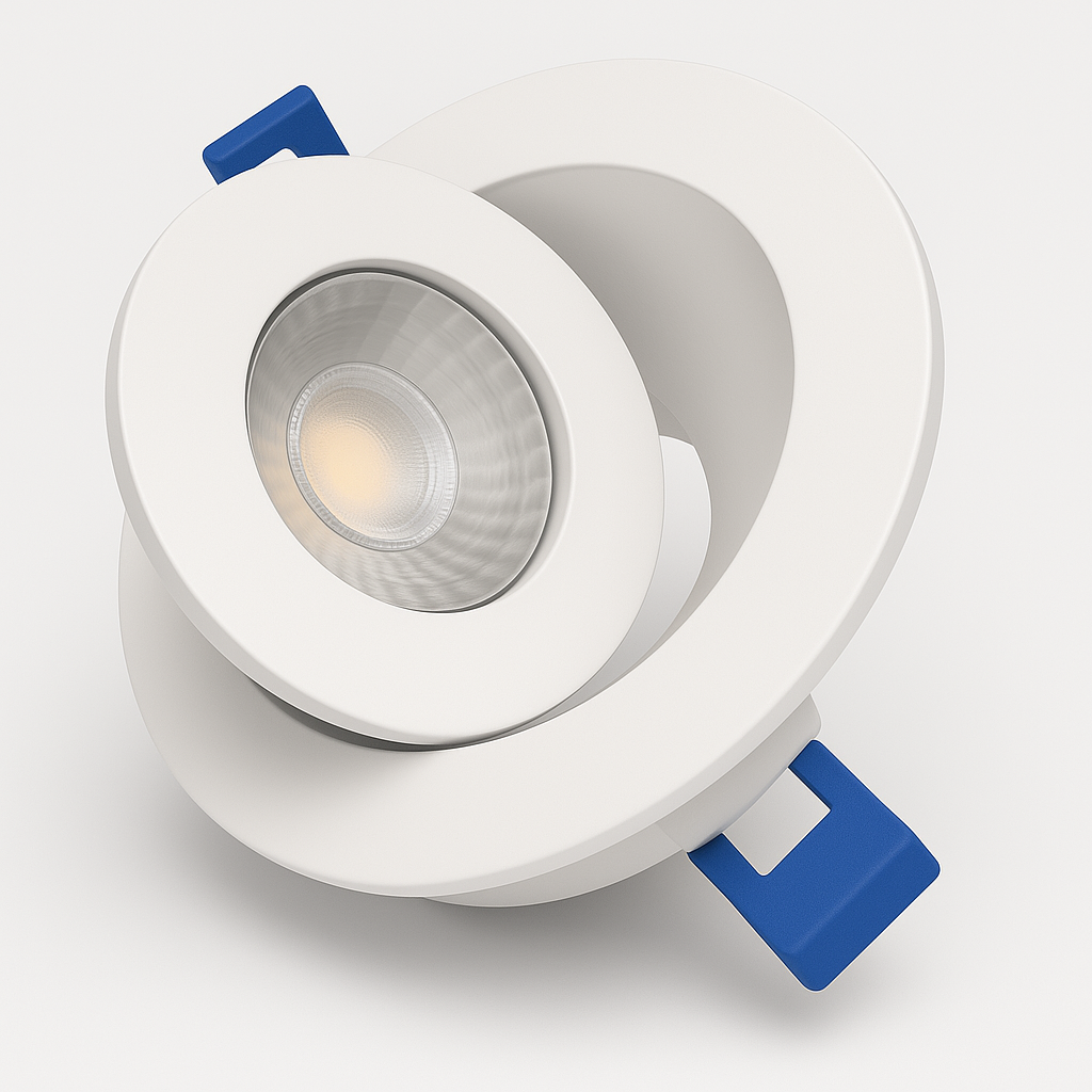 Luvelle 4″ Gimbal LED Pot Light — Adjustable 360° / 90° Tilt, Canless 5CCT, Energy Star, IC Rated