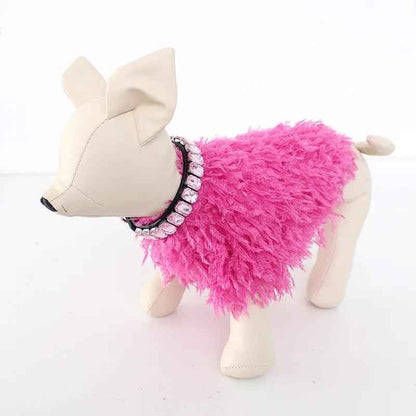 Scarlett Ruffle Knit Dog Sweater | Textured Cozy Dog Sweater