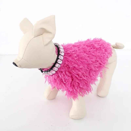 Scarlett Ruffle Knit Dog Sweater | Textured Cozy Dog Sweater