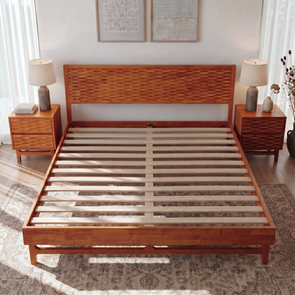 Elara Solid Wood Bed Frame