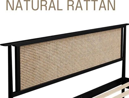 Ruby Natural Rattan Bed Frame