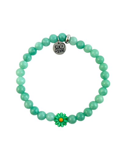 Mini Gemstone Flower Bracelet - multiple colours