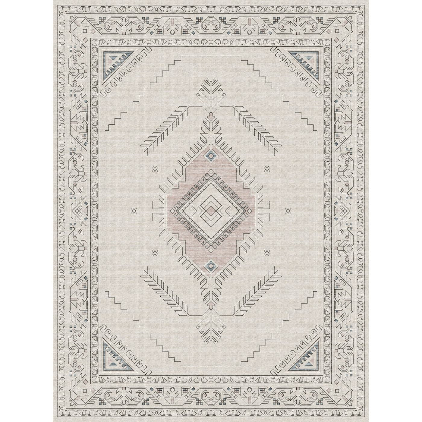 Teppich Charna Natur Beige