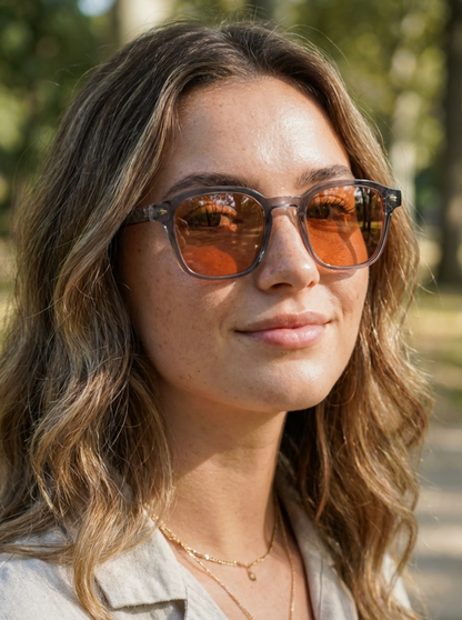 Ryan – Retro Square Keyhole Sunglasses | Bolero Eyewear