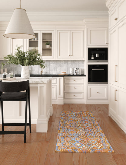 Assania Blue Brown Multi Teppich