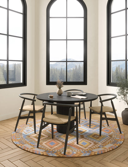 Assania Blue Brown Multi Teppich