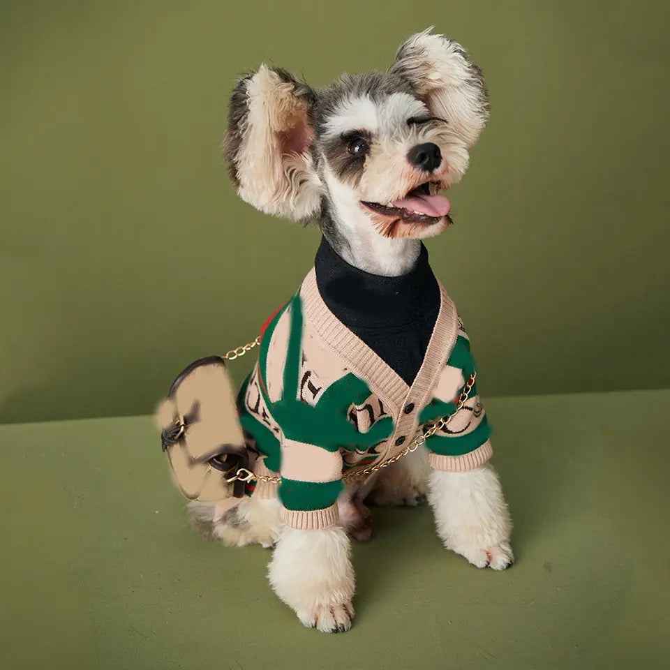 Dog Cardigan Sweater | Gucchewi Dog Sweater