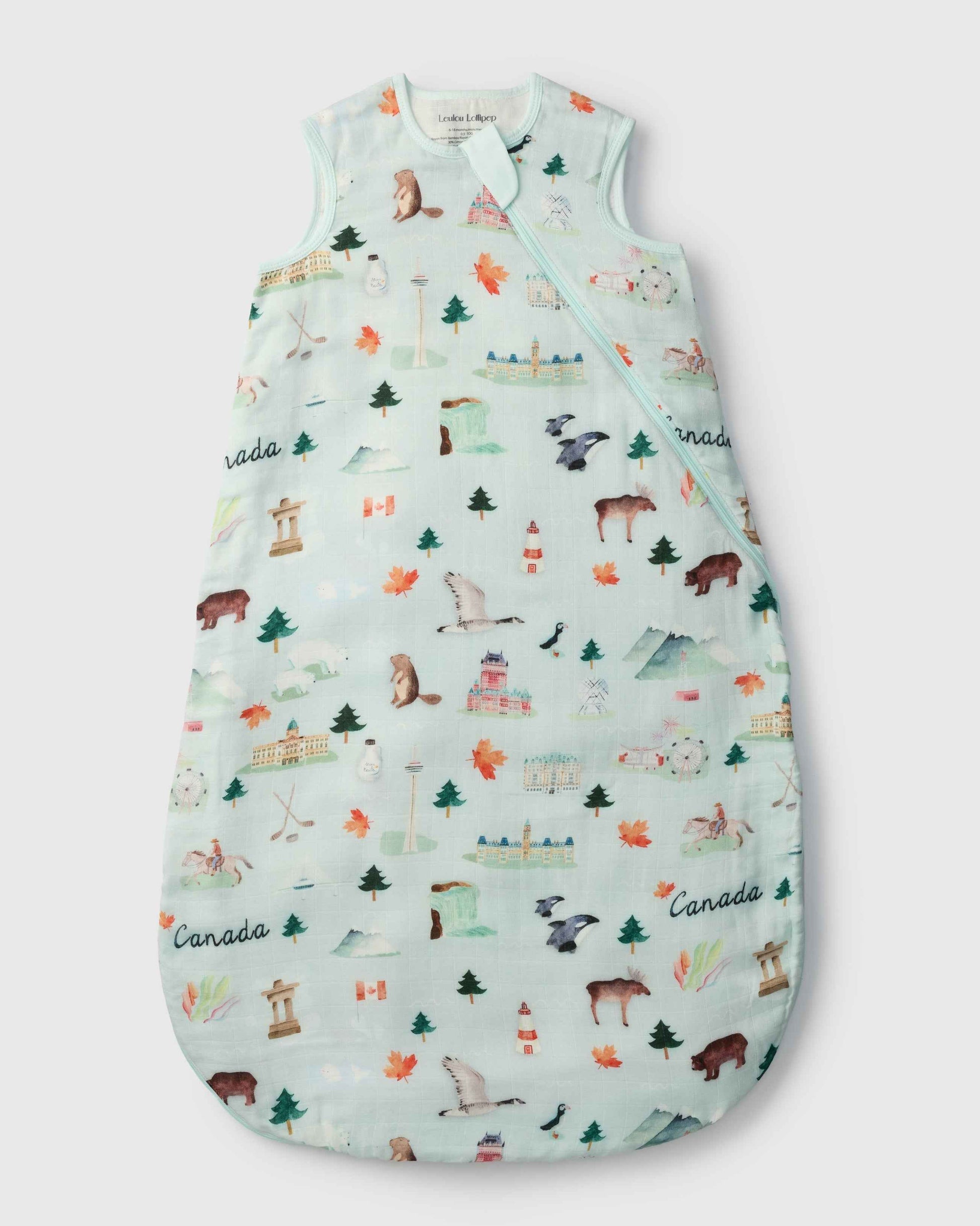 Baby Bamboo Muslin Sleep Sack 0.5 TOG - Canada