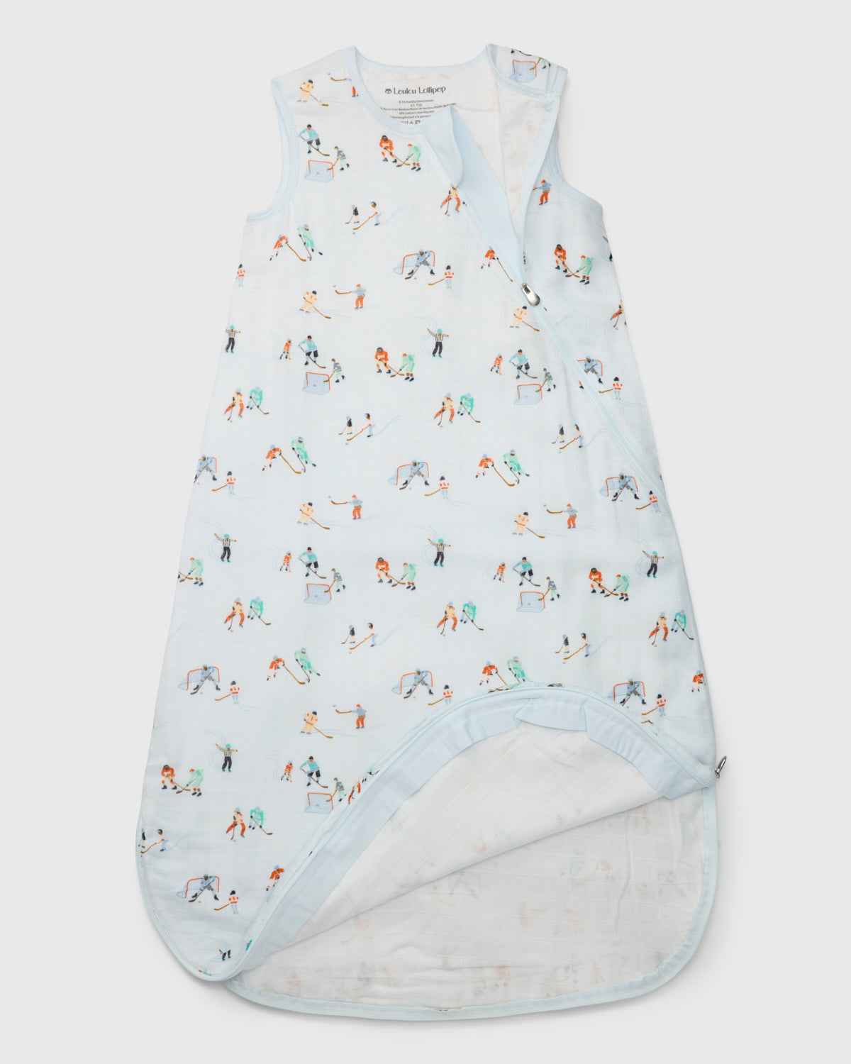 Baby Bamboo Muslin Sleep Sack 0.5 TOG - Ice Hockey