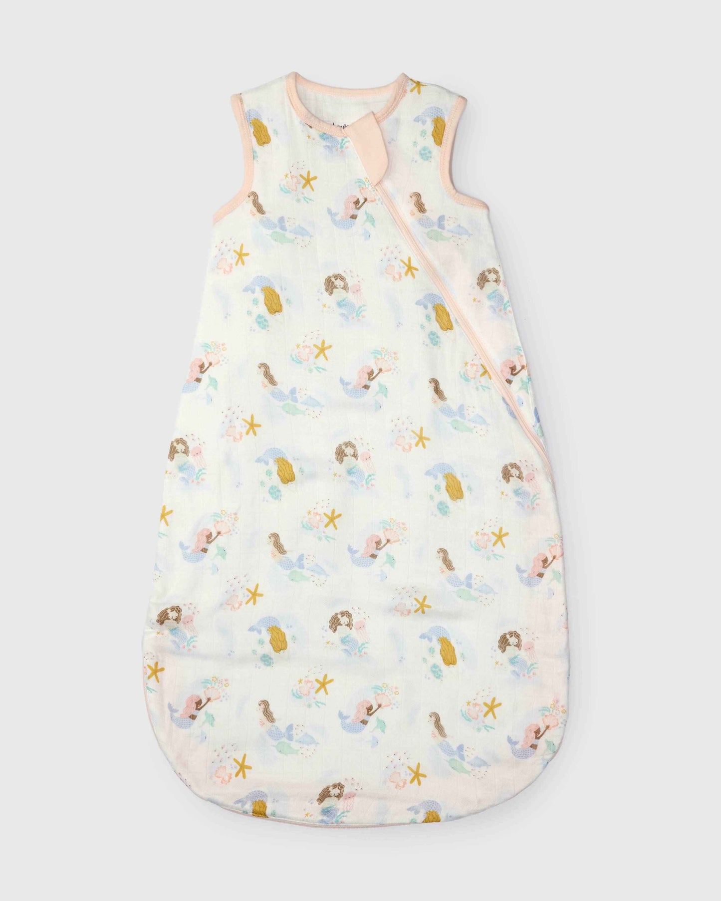 Baby Bamboo Muslin Sleep Sack 0.5 TOG - Mermaids