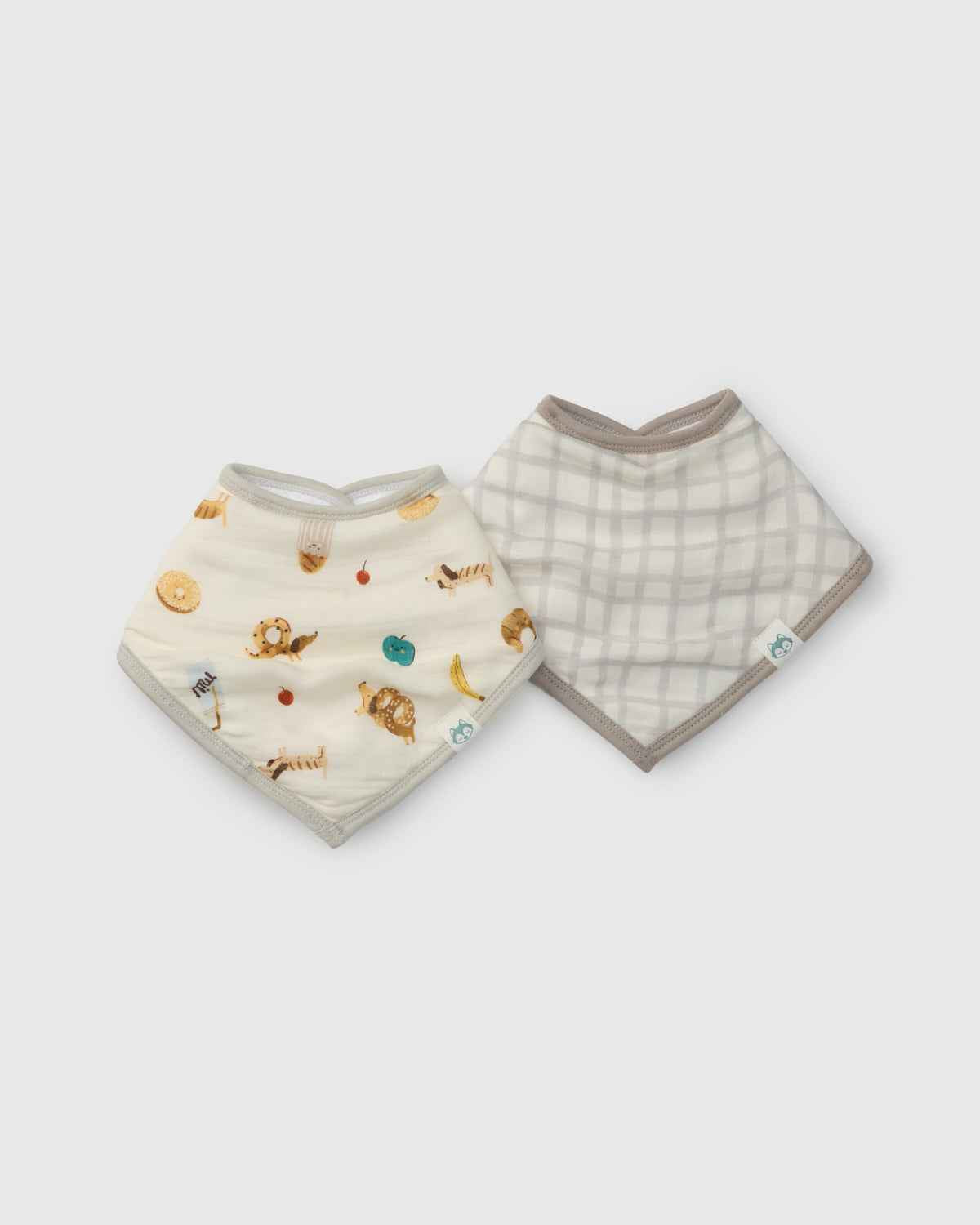 Bandana Bib Set - 2 Pack - French Breakfast