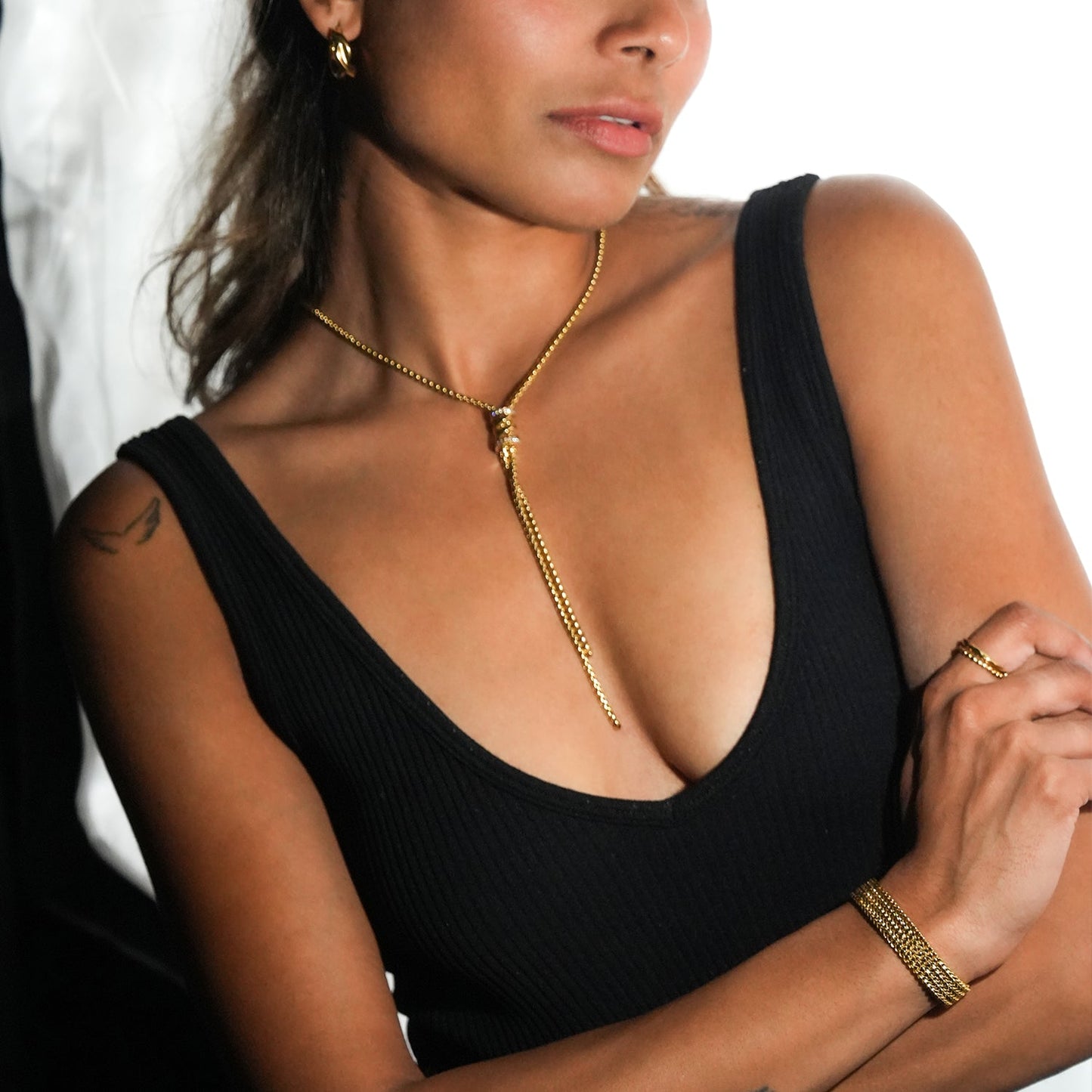 BOLOGNA Gold: Italian Vintage Mesh Chain Bracelet