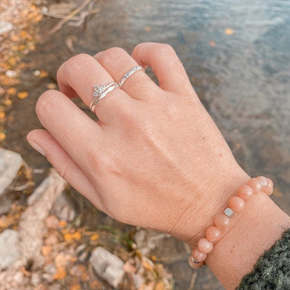 LOTUS | Bague en argent sterling 925 et zircons