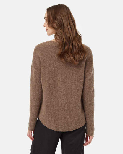 Highline Fuzzy V-Neck Sweater