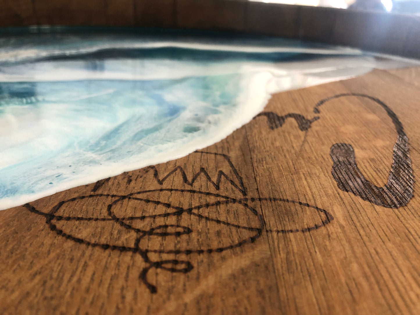 Wine Barrel Ocean Waves - AURABAGS SHOP