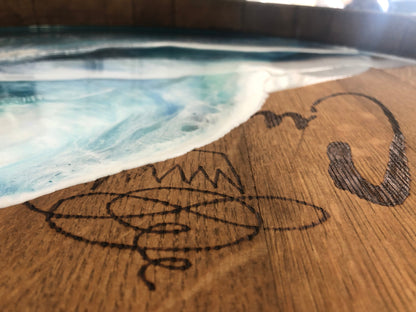 Wine Barrel Ocean Waves - AURABAGS SHOP