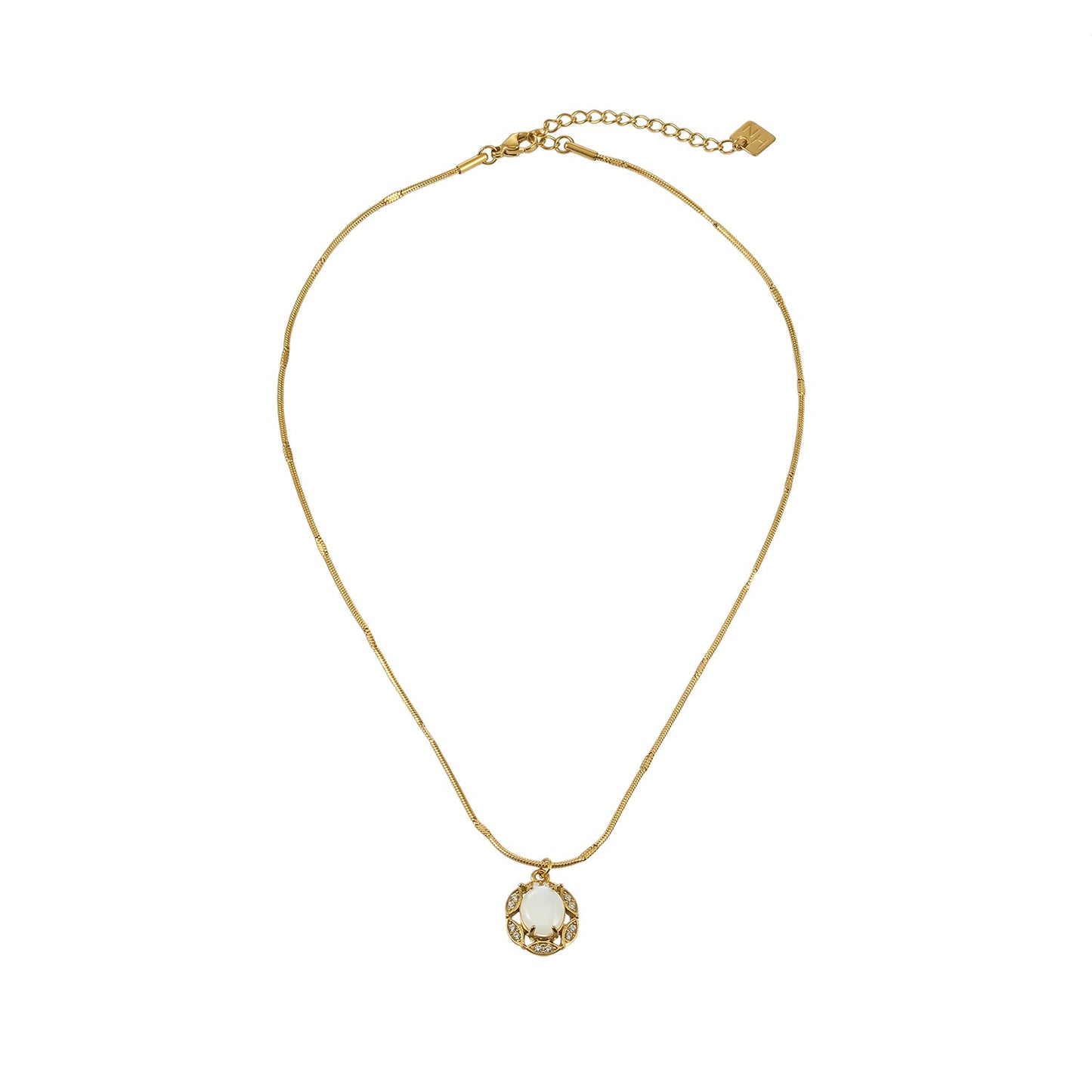 MYTHIC Gold: Heirloom Inspired Freshwater Pearl Halo Pendant Necklace