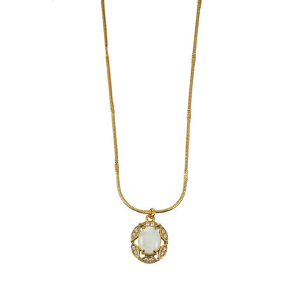 MYTHIC Gold: Heirloom Inspired Freshwater Pearl Halo Pendant Necklace