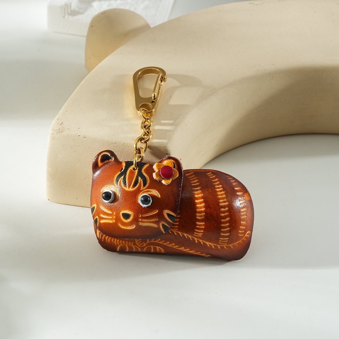 Whimsy Luxe Leather Key Rings Collection | 18K Gold Infused Collectable Characters