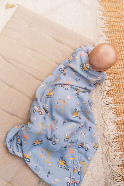 Baby Bamboo Muslin Sleep Sack 0.5 TOG - Tiny Engineers
