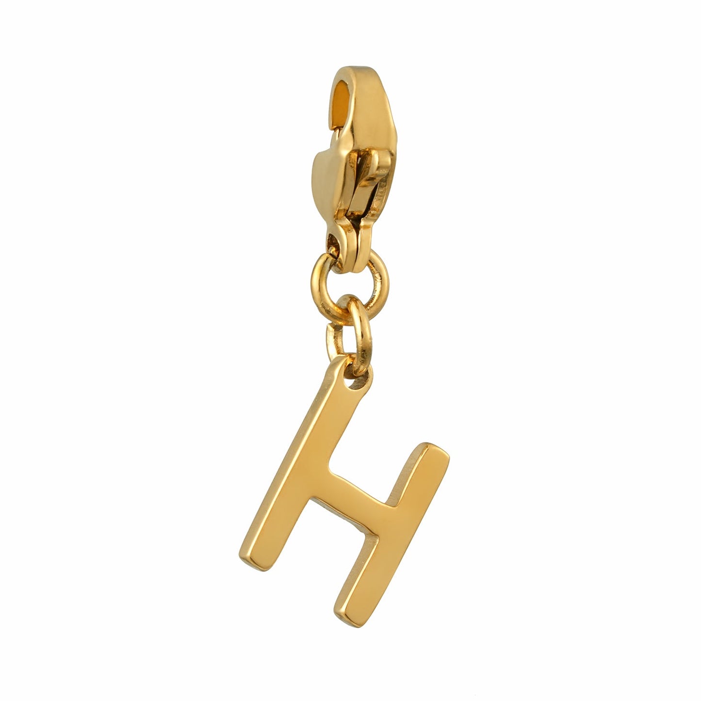SOLID LETTER MINI CHARMS A–Z in GOLD: Dainty Initial Alphabet Pendant for Necklaces & Bracelets — $12.50