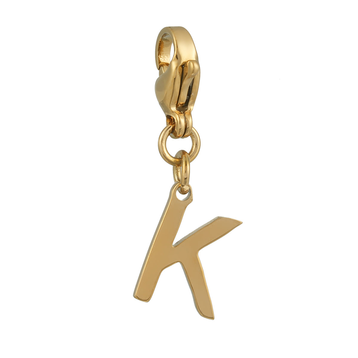 SOLID LETTER MINI CHARMS A–Z in GOLD: Dainty Initial Alphabet Pendant for Necklaces & Bracelets — $12.50