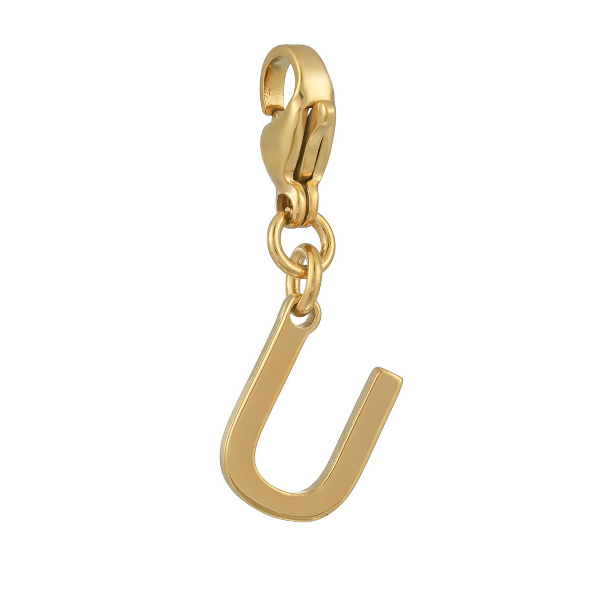 SOLID LETTER MINI CHARMS A–Z in GOLD: Dainty Initial Alphabet Pendant for Necklaces & Bracelets — $12.50