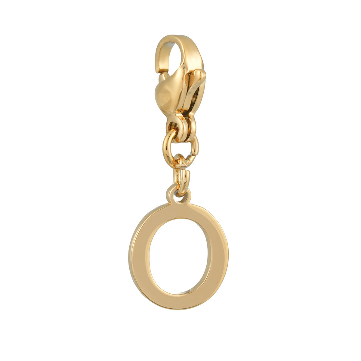 SOLID LETTER MINI CHARMS A–Z in GOLD: Dainty Initial Alphabet Pendant for Necklaces & Bracelets — $12.50