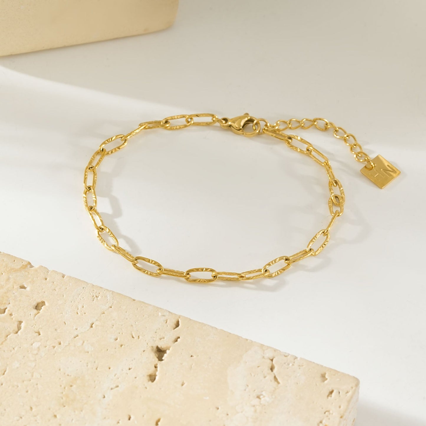 TIKI Gold: Dailywear Essential Mini Paper-Clip Chain Bracelet