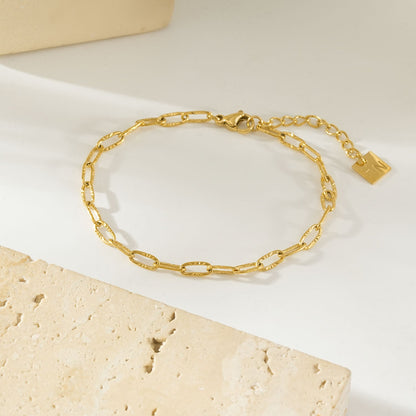 TIKI Gold: Dailywear Essential Mini Paper-Clip Chain Bracelet