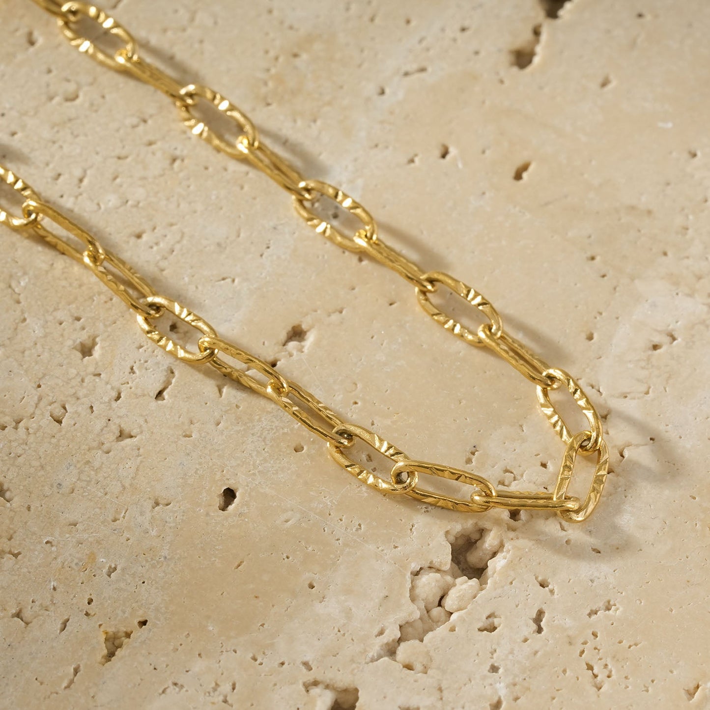 TIKI Gold: Dailywear Essential Mini Paper-Clip Chain Bracelet