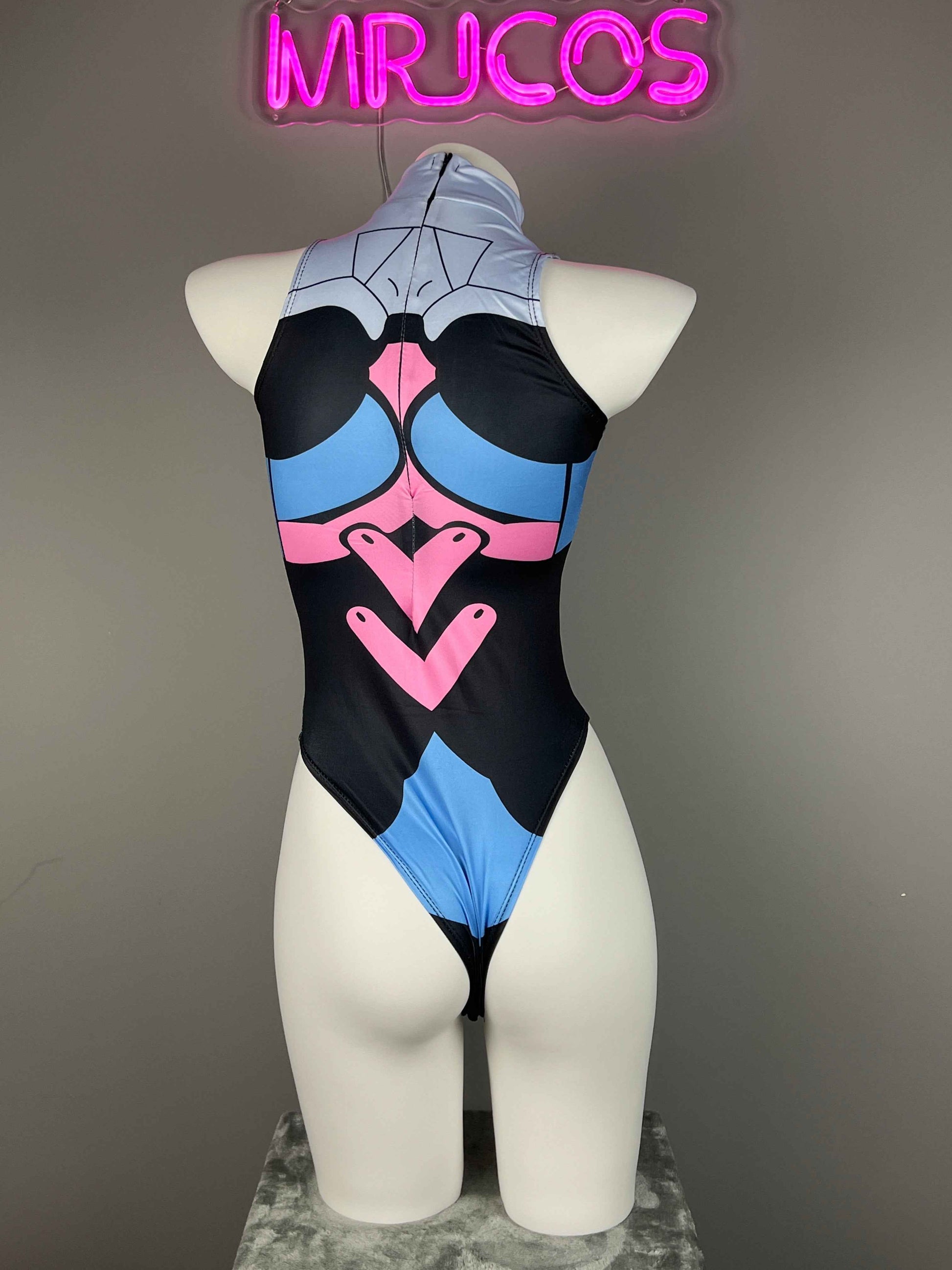 Crotchless Anime Cosplay BodySuit Lingerie Costume